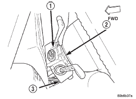 Fig. 15 Upper Clockspring Latch Access Window