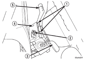 Fig. 6 Water Shield Upper Screws Remove/Install