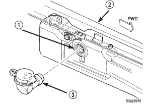 Fig. 16 Washer Reservoir Filler Neck Remove/Install