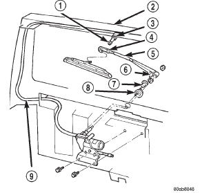 Fig. 19 Rear Washer Nozzle Remove/Install