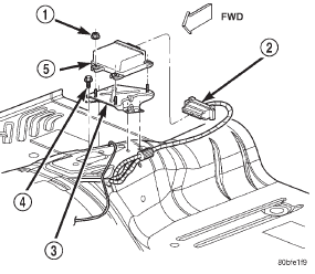 Fig. 12 Airbag Control Module Remove/Install