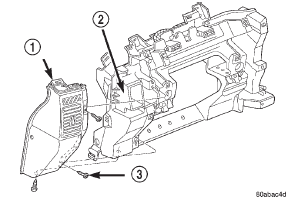 Fig. 21 Instrument Panel End Cap Remove/Install