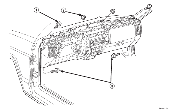 Fig. 23 Instrument Panel Assembly Remove/Install