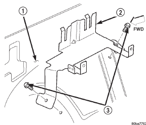 Fig. 6 PDC Mounting Bracket Remove/Install