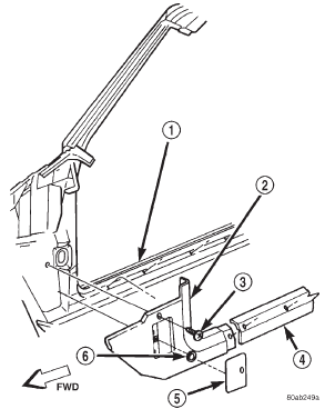 Fig. 8 Right Cowl Side Inner Trim Remove/Install