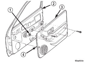 Fig. 3 Front Door Trim Panel Remove/Install