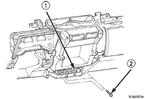 Fig. 5 Accessory Switch Bezel Remove/Install