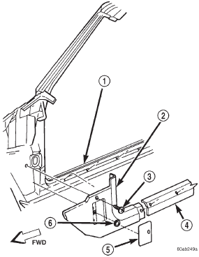 Fig. 6 Right Cowl Side Trim Remove/Install