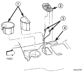 Fig. 1 Heated Seat Switch Location