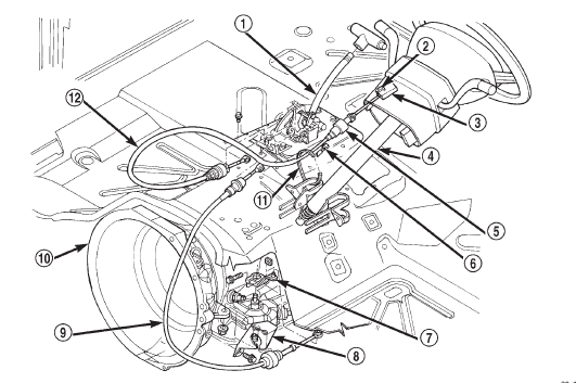 Fig. 54 Ignition Interlock Cable Routing