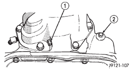 Fig. 58 Pressure Test Ports At Rear Of Case-2WD