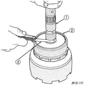 Fig. 217 Checking Planetary Geartrain End