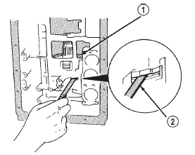 Fig. 129 Checking First-Reverse Brake Clutch Pack Clearance