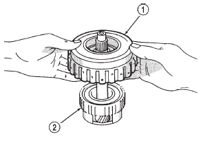 Fig. 205 Removing Overdrive Clutch From Gear