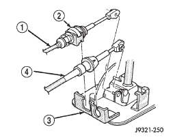 Fig. 229 Park Lock Cable Attachment