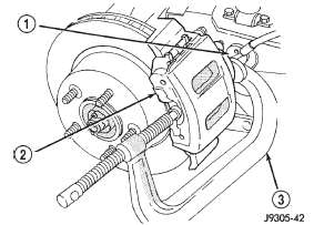 Fig. 24 Bottoming Caliper Piston With C-Clamp